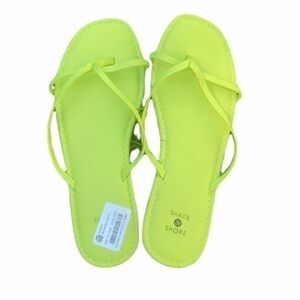 Shade & Shore sandals lime green size 8
